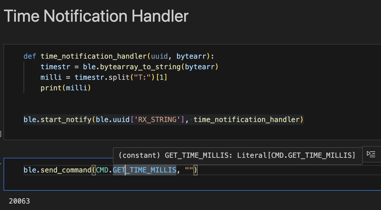 Notification handler for time